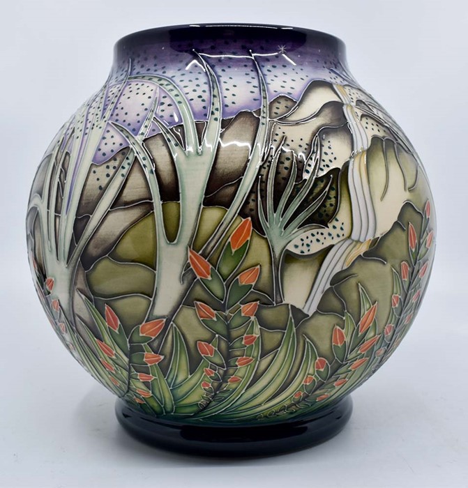 Moorcroft: A Moorcroft trial 'Roig' pattern ovoid vase by Vicky Lovatt. Height approx 17cm. Marks to - Image 2 of 3