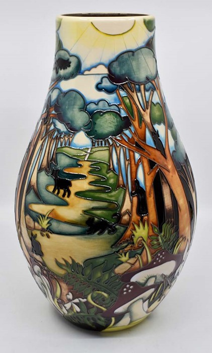 A Moorcroft Wonderland vase designed by Nicola Slaney, date 15.5.2105, prestige limited edition of