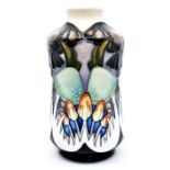 A Moorcroft Indigo Lace vase designed by Vicky Lovatt, date 18/7/2103, shape no: 98/5, signed,