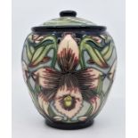 Moorcroft: A Moorcroft Limited Edition 'Aphrodite' covered jar, no 202 of 300. Height approx 15cm.