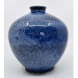 A Cobridge Cobalt Blue vase, approx 8"