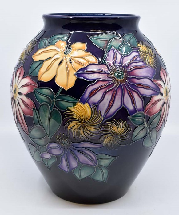 Moorcroft: A Moorcroft Limited Edition 'Royal Tribute' ovoid vase by Rachel Bishop, no 54 of 400.