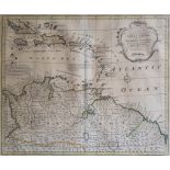 Emanuel Bowen, "A New and accurate map of Terra Firma and the Caribbe Islands", hand coloured