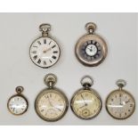 A Victorian J.R.Gayler (Buntingford) silver pocket watch, key wind, having white enamel Roman