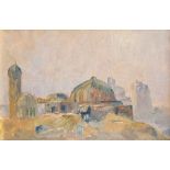 Attributed to Daniil Yakovlevich Cherkes (Russian 1899-1971), "Khazreti Mosque Samarkand" No.157,