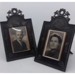 A pair of Edwardian frames. (2)