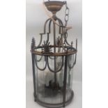 A large 20th cent hall lantern