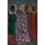 Attributed to Daniil Yakovlevich Cherkes (Russian 1899-1971), "Women of Uzbekistan" No.104, oil on