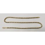 A continental 14ct. gold fancy link chain, with lobster claw clasp, length 58.5cm. (43.0g)