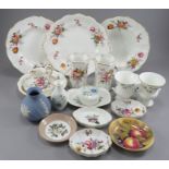 Assorted Royal Crown Derby, Wedgwood and other flatware and trinkets, (parcel)