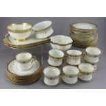 Two nineteenth and one twentieth century part porcelain tea services; To include an eight piece