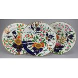 Two early nineteenth century hand-painted John Rose, Coalport porcelain plates and a further similar