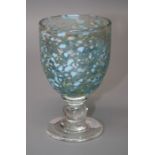 A Siddy Langley studio glass goblet. 12cms.