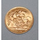 A George V half sovereign dated 1914