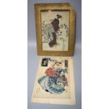 After Utagawa Kuniyoshia a Japanese woodblock print of the Edo period popular female dancer Iwai