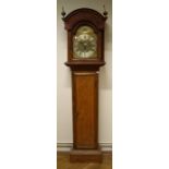 Francis Raynsford, Covent Garden. An early 18th century longcase clock, the 12" brass arched dial
