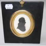 John Miers.a silhoutte of George Augustus Shawe turned in profile to the dexter. The ebonized