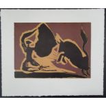 After Pablo Picasso, Farol, 1962, Linocut, 16.5cm by 22.5cm. Provenance Goldmark Art
