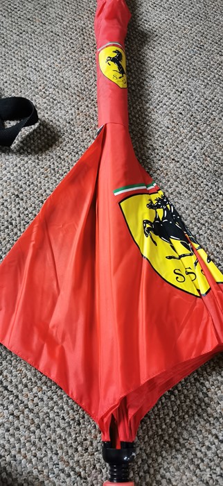 Formula 1 Ferrari interest. Signed A4 Raikkonen picture, with Puma Ferrari racing shoes, Ferrari bag - Image 11 of 11