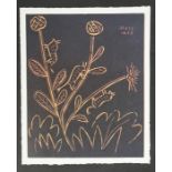 After Pablo Picasso, Bull Flower, 1962, Linocut, 27cm by 22cm. Provenance Goldmark Art