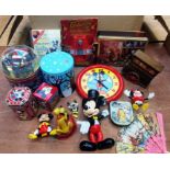 Disney interest. Assorted including Cinderella Kitchen, Mickey Mouse Clock, Pluto Hook, plus