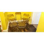 Giancarlo Piretti for Castelli, Six Lucite 'Plia' chairs 1967  - 1 with seat missing (6) Provenance,