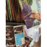 ***OBJECT LOCATION BISHTON HALL***One large 7 inch case and one bag of 60s / 70s pop and rock