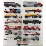 Matchbox: A collection of assorted Matchbox diecast Trucks along with Hot Wheels Arrow cattle