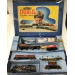 Hornby Dublo Tank Goods Set EDG18 with power controller. Playworn, boxed with Booklets.