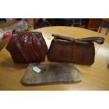Vintage snake skin, crocodile and seal skin hand and clutch bags