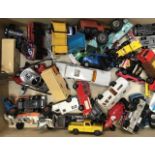 Die cast: collection of playworn vehicles.
