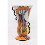 Lorna Bailey: A Lorna Bailey Old Ellgreave Pottery 'Chetwynd' vase. Height approx 21cm. Marks to the
