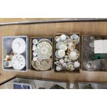 A collection of cabinet plates including Royal Albert Enchantment tea service, Continental tea