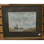 Alan Whitehead (20th Century) Two seascapes depicting fishing boats watercolours, both signed