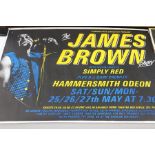 Pop / Soul Music Poster - James Brown Hammersmith Odeon