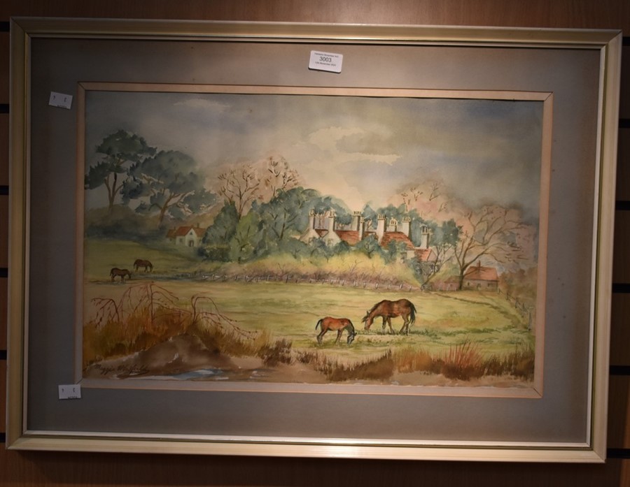 A collection of watercolours, Derby interest and surrounding villages