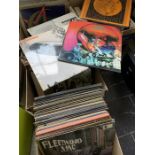 ***OBJECT LOCATION BISHTON HALL***collection of 131  vinyl lp records - rock / prog mostly from late