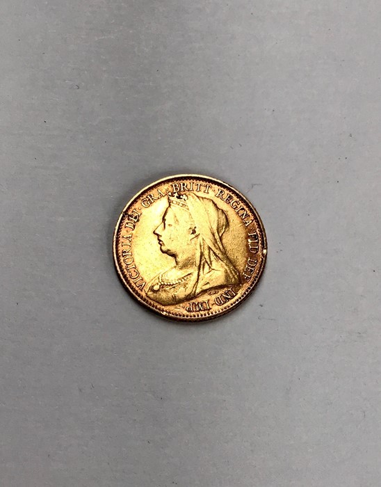 Victoria, 1893s, Half Sovereign (Sydney Mint). Condition, wear to high points with small - Image 2 of 2