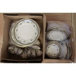 A Minton 'Grasmere' dinner service, comprising twelve dinner plates, eight cups, eight saucers,