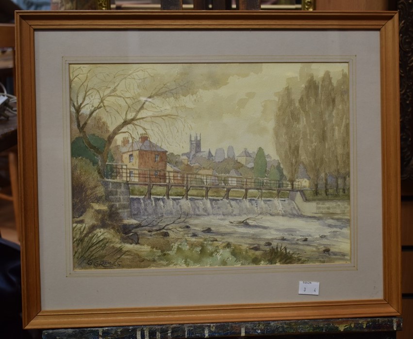 A collection of watercolours, Derby interest and surrounding villages - Image 2 of 4