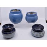 Eight ceramic tobacco jars circa mid 20th Century