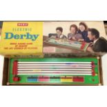 Merit electric Derby horse racing game along with a Grease guitar featuring John Travolta, both