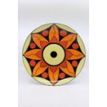 Lorna Bailey: A Lorna Bailey limited edition 'Kaleidoscope' charger, No 74/100. Diameter approx