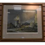 Russel Flint, Rosanne, signed print, with blind stamp, signed to lower right, 58cms wide, 45cms high