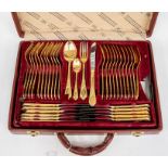 Two Bestecke Solingen 12 place canteens of cutlery, cased sets