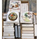 A collection of boxed cabinet plates