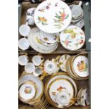 A collection of Royal Worcester Arden and Evesham dinner wares along with a Continental tea set