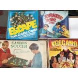 Vintage games to include Caslon Soccer featuring Bobby Charlton image, Escape from Colditz by