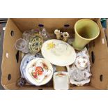 A collection of 20th Century ceramics and china plus glass wares including Royal Albert Old