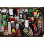 A collection of playworn model vehicles, including Corgi, Dinky, Matchbox etc, mid to late 20th